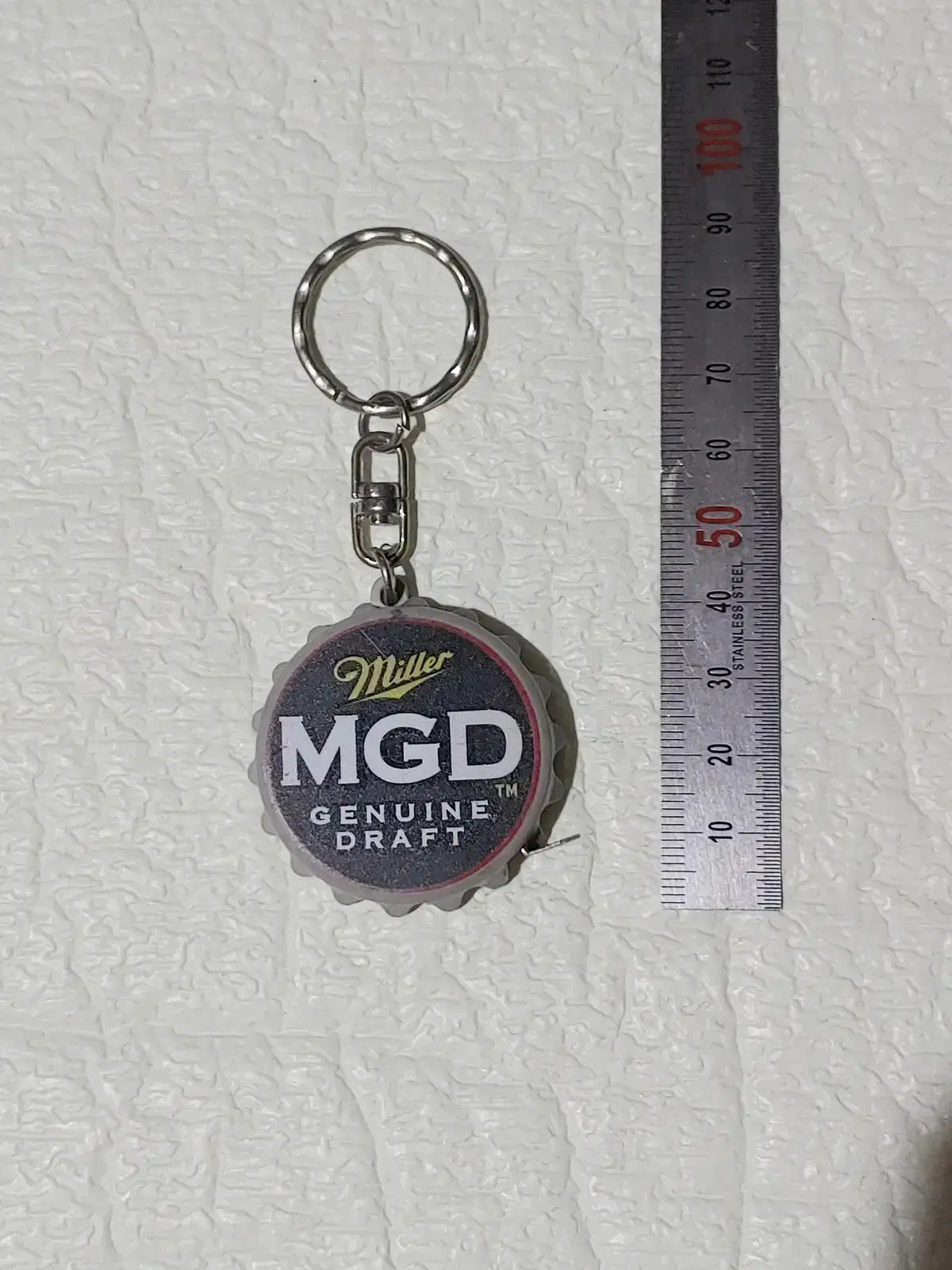 빈티지 밀러 MGD 열쇠고리